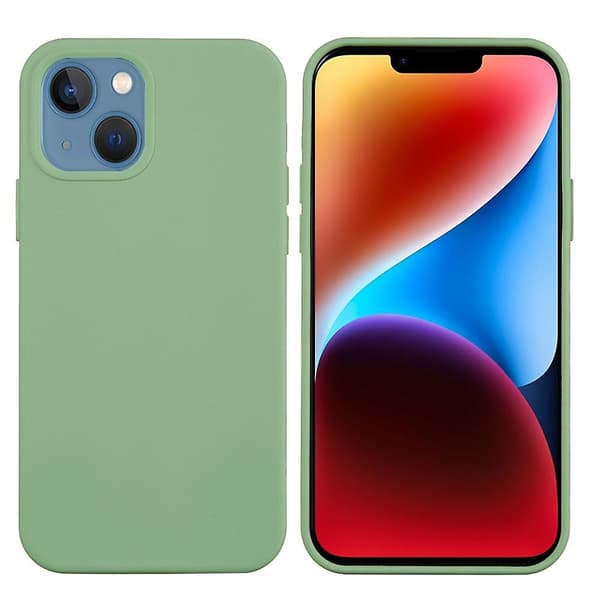 Enfärgat phone case för iPhone 15 Light green none