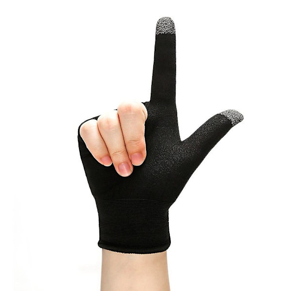 1 par fingerhandskar för spel Pubg Mobile Set Svettsäker Repfri color2 none