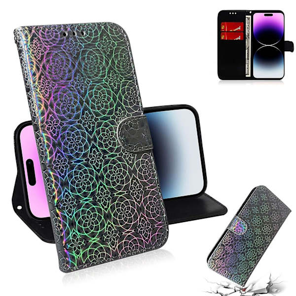 Färgglatt case för iPhone 15 Pro Max Silver