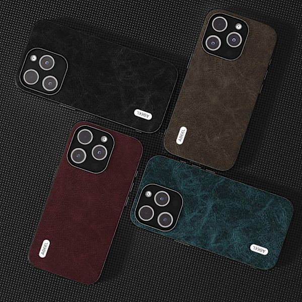 ABEEL Dream Litchi Texture Case för iPhone 15 Blue