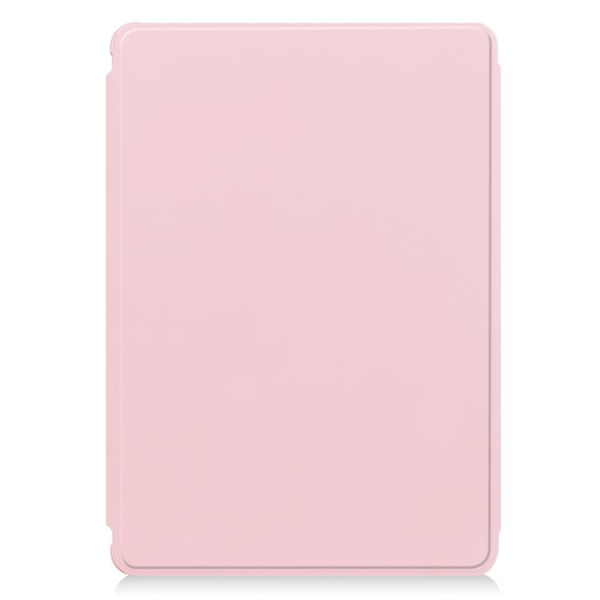 För Samsung Galaxy Tab S9 Fe+ 360 Rotation Transparent Smart Case Med Tangentbord Pink