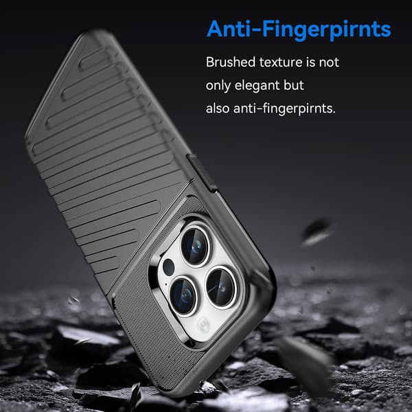 Thunderbolt TPU- case för iPhone 15 Pro Max Black