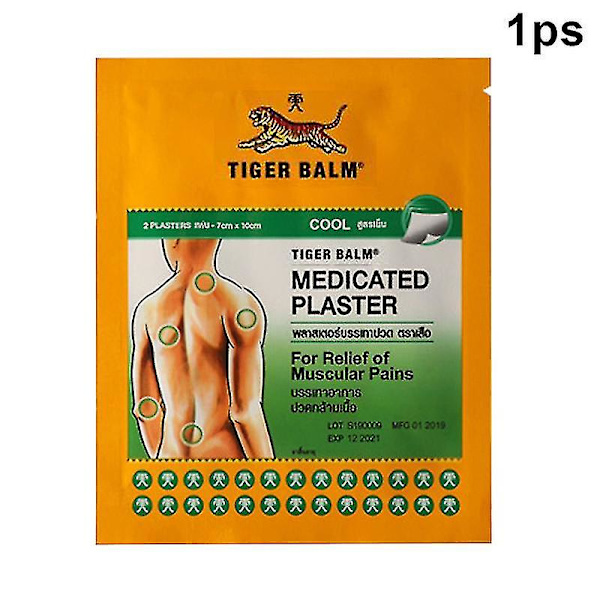 Tigerbalsam Gips Lindring Smärta För Kvinnor Män Effektiv Varm Eller Cool Hög kvalitet 1ps Large Green