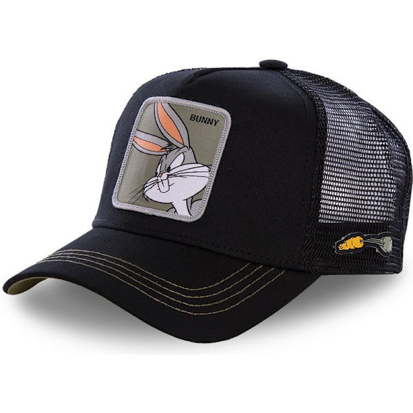 Cartoon Animal Baseball Hat Svart Kanin