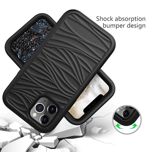 Silikon + PC- case för iPhone 15 Plus Black