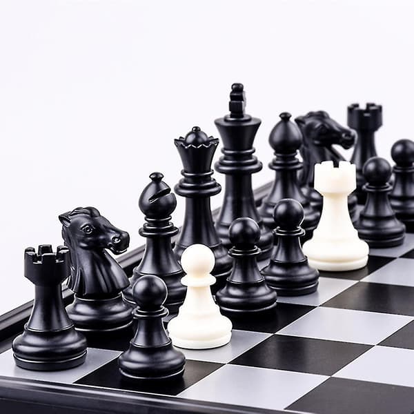 Blå 3 i 1 vikbar magnetiskt brädspel Intelligent leksak null none
