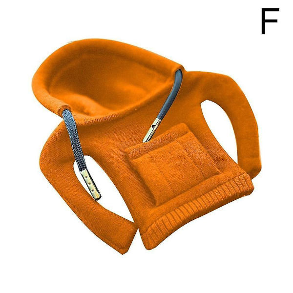 Mode Rolig Knop Hoodie Sweatshirt Cover Gear Shift Antisladd Skydda Biltillbehör Yellow