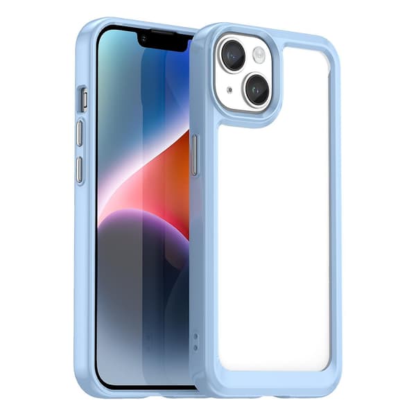 Akryl + TPU phone case för iPhone 15 Blue