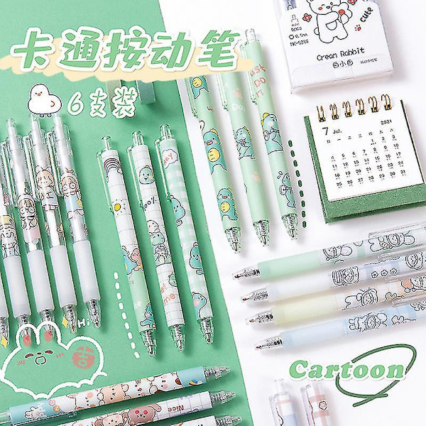 Yh-6st Pennor Kawaii Brevpapper Brevpapper Pennor Skolmaterial Brevpapper Kawaii Brevpapper Söt Brevpapper null none