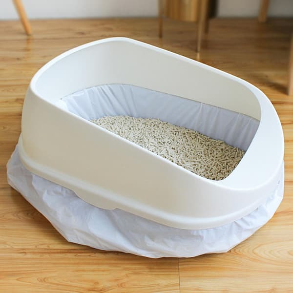 Farfi 7 st kattsandpåse Essential Quick Ldpe Pet Cat kattsandlåda Liners For Pet null none