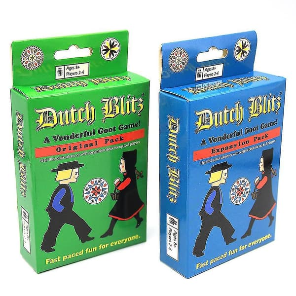 Dutch Blitz Dutch Blitz Basic Plus Expanded Family Partyspelkort Partyspelkortspel Blue Extended Version