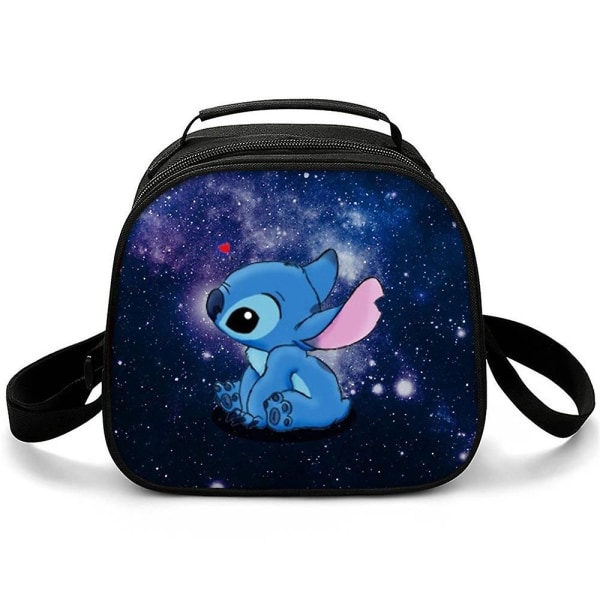 Stitch Printed Lunch Box Multifunktionell Lunchpåse för skolkontorsarbete Picknickpresenter C