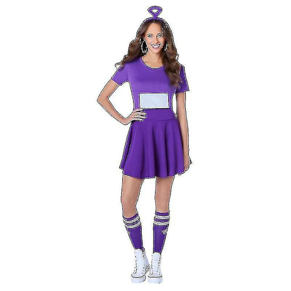 Kvinnor Teletubbies Kostymer Tinky Winky Dipsy Laa-laa Po Cosplay Party Fancy Dress Kostym Purple 4-6 years