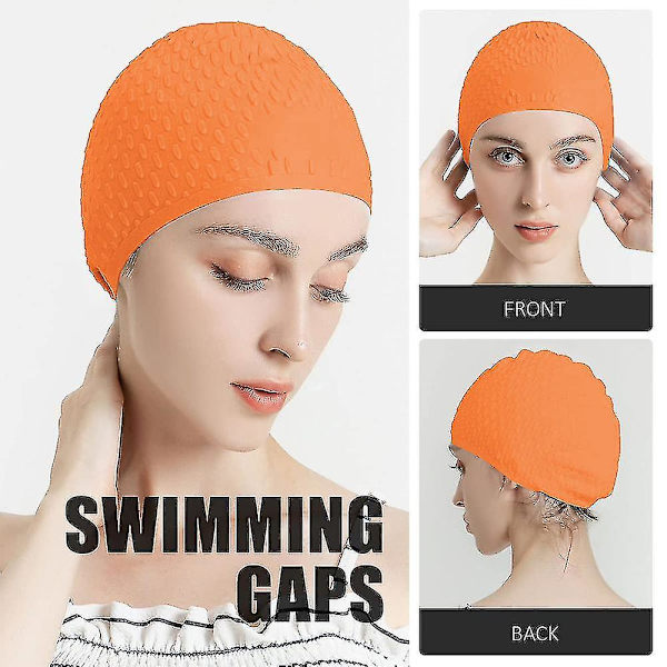 Cap Silikonelastisk cap för män och kvinnor R orange