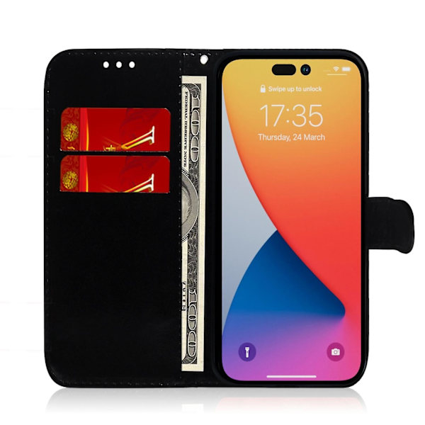 Färgglatt case för iPhone 15 Pro Max Black