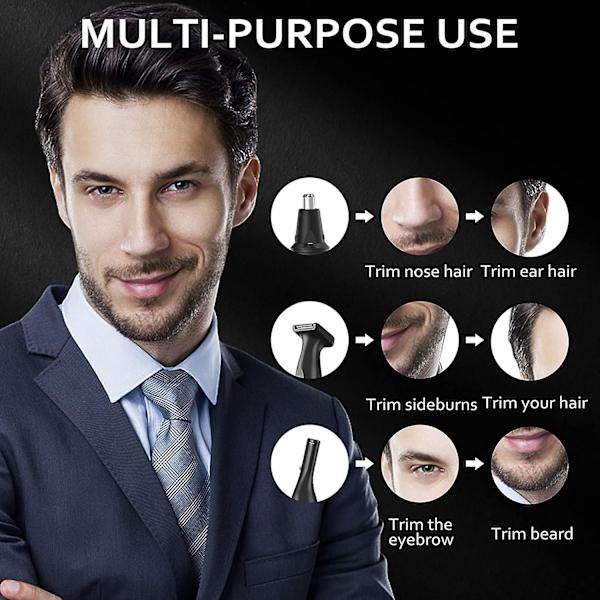 Öron- och näshårstrimmer för män Uppladdningsbar - 2023 Upgrade Professional 3pack