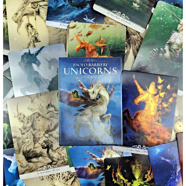 Barbieri Unicorns Oracle Divination-kort