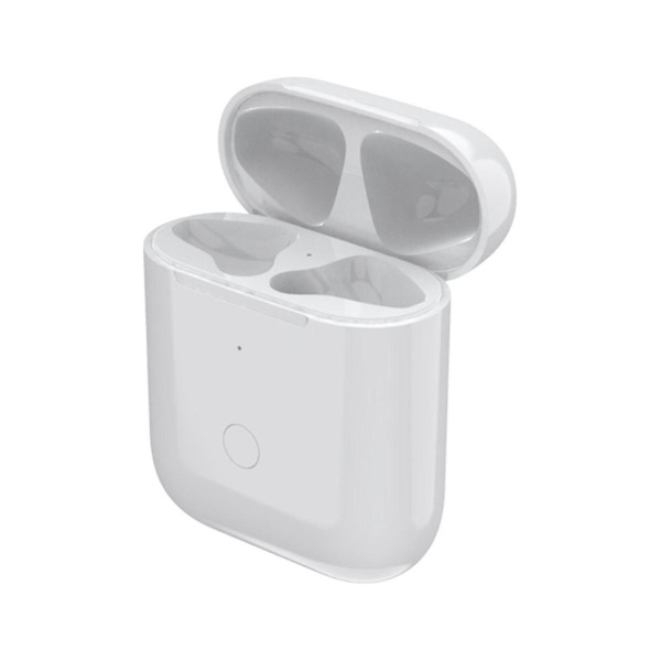 Trådlöst case Ersättning för 1 2 Case för Airpod 1/2 Generation, stöder Blueto White none