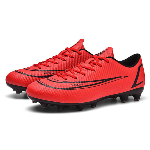 Fotbollsskor för herr Fotbollsskor med hög ankel för vuxna Grästräning Sport Skor Sneakers Yj2209-1A Red 36