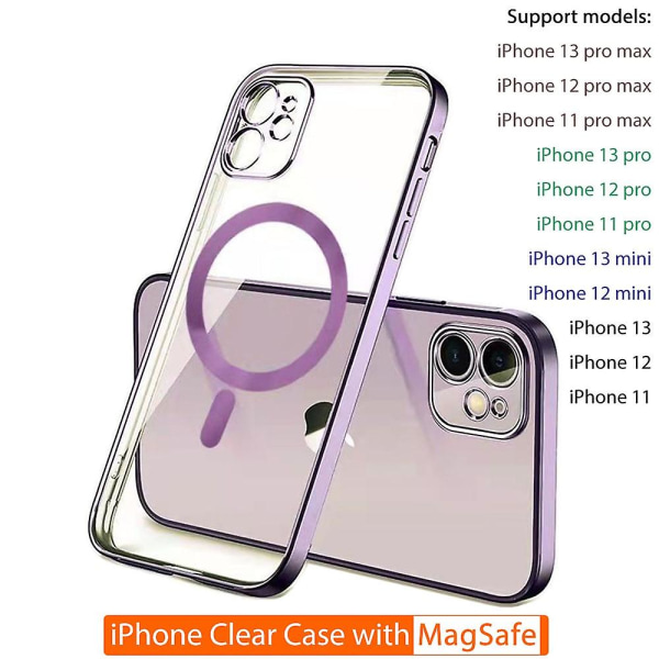 För Iphone 12 Mini Magsafe Magnetic Trådlöst Case Case null none