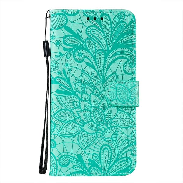 Lace Flower Phone case för iPhone 15 Green