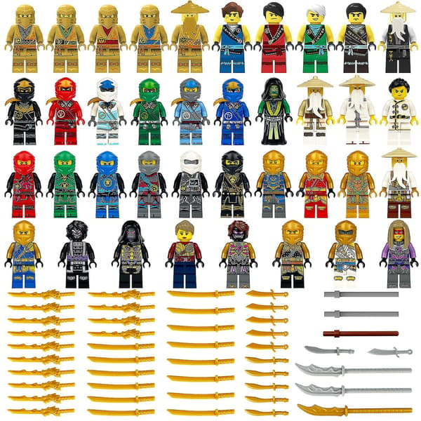 Ninja 1613 Building Block Minifigure Small Particle My Vs. Python Gift Toy Puppeteer World Figurine 50pcs Approximately 4.5cm high