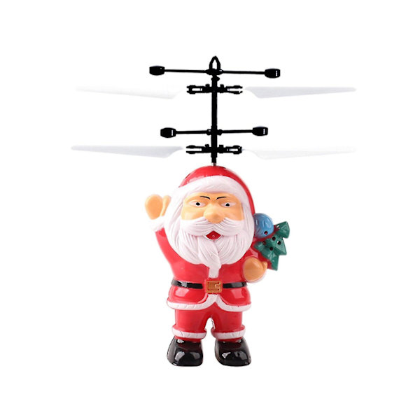 Uppladdningsbar flygande drone Jultomten Helikopterleksaker för barn Gest Induktionskula Upphängning Julklapp för barn null none