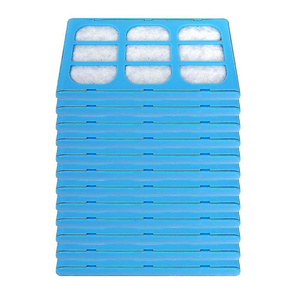 12 st Pet Water Fountain Filter Byte Vattenfilterpatroner Kompatibel med Cat Mate & Dog Mate Fontäner Blå & vit null none