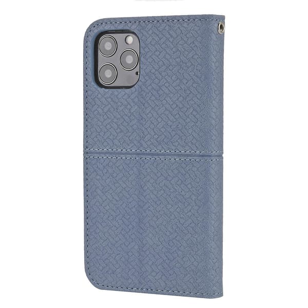Sömnad Vävt Case För iPhone 15 Plus Grey