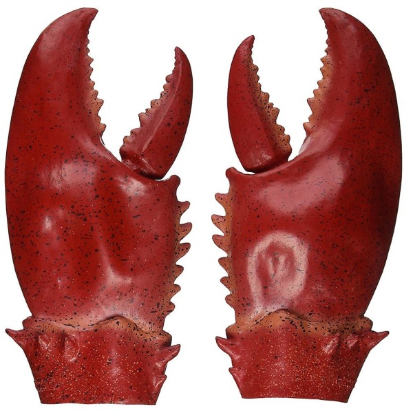 Ny ankomst Latex rekvisita handskar trasiga jätte hummer klor krabba klo vuxen Halloween cosplay rekvisita Latex Props Gloves 39cm