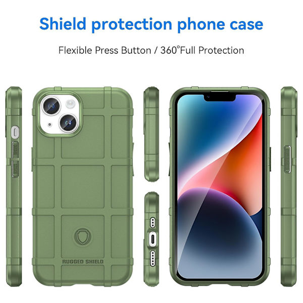 TPU phone case för iPhone 15 Plus Green