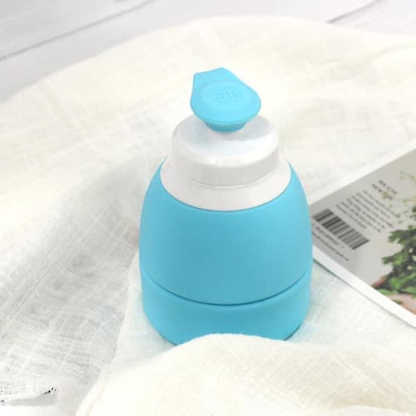 Vattenflaska Vikbara koppar 580ml Bpa Gratis livsmedelsklassad silikonvattenkopp Blue
