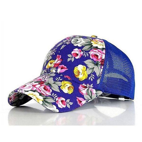 Print Baseball Kepsar Blommor Hip Hop Kepsar Snapback Mode Dam Fritid Platt Ben Andas Mesh Kepsar 5