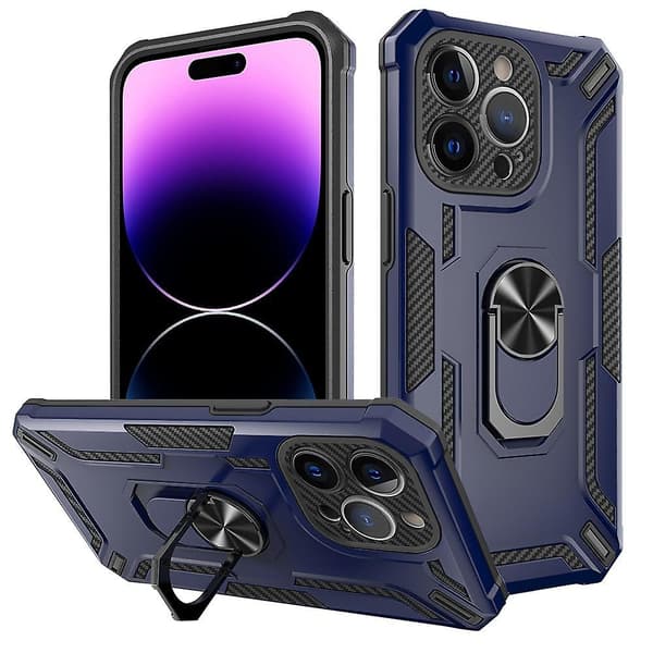 2 i 1 phone case för iPhone 15 Pro Blue