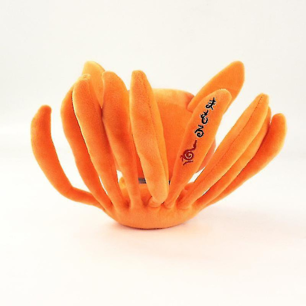 25 cm Naruto Nine Tailed Fox Kurama Plyschleksak Doll Kudde Present null none