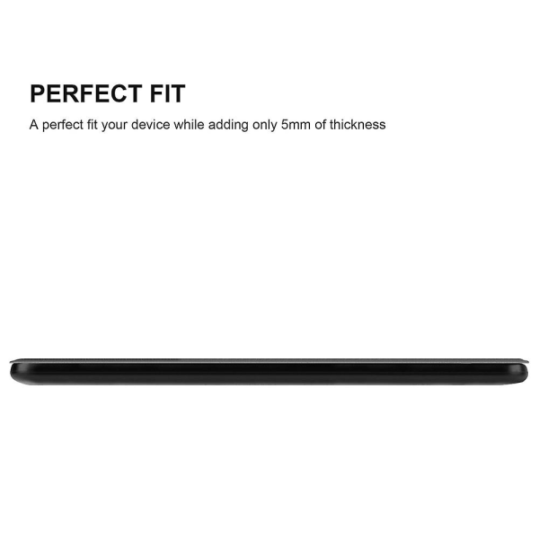 Huawei MediaPad T5 10 (10.1 Zoll) Tablet Hülle Cover Case - extra Dünn - ohne Wake Up Funktion SATIN BLACK MediaPad T5 10 (10.1 inch)