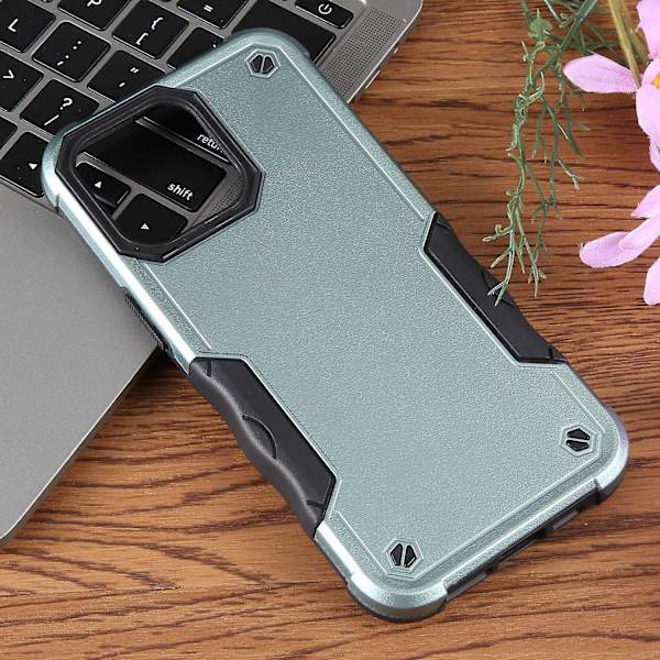 Halkfritt Armor- case för iPhone 15 Plus Green none