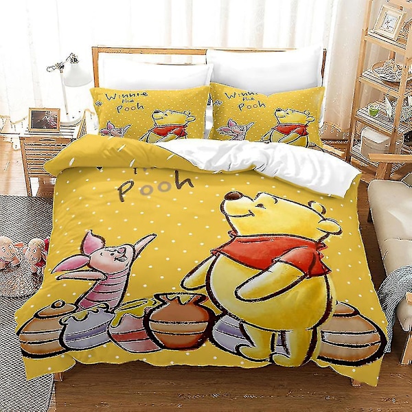 Winnie The Pooh Tredelad Sängkläder Set A 140*210cm two-piece set