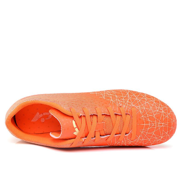 Fotbollsskor för män Aldult Fotbollsskor Grästräning Sport Skor Sneakers 3B27017 Orange 38