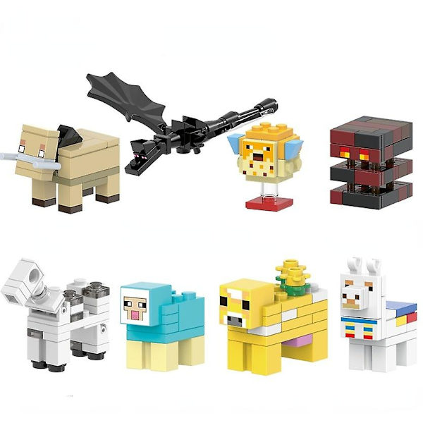 minecraft bygga leksak partikel pussel byggsten