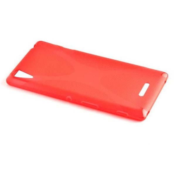 Sony Xperia T3 Hülle Handy Cover TPU- case - X-Line Design INFERNO RED Xperia T3