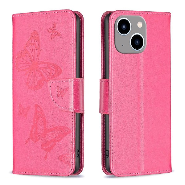 Butterflies Phone case för iPhone 15 Plus Pink