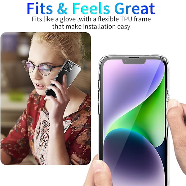 TPU skyddande phone case för iPhone 15 Plus null none