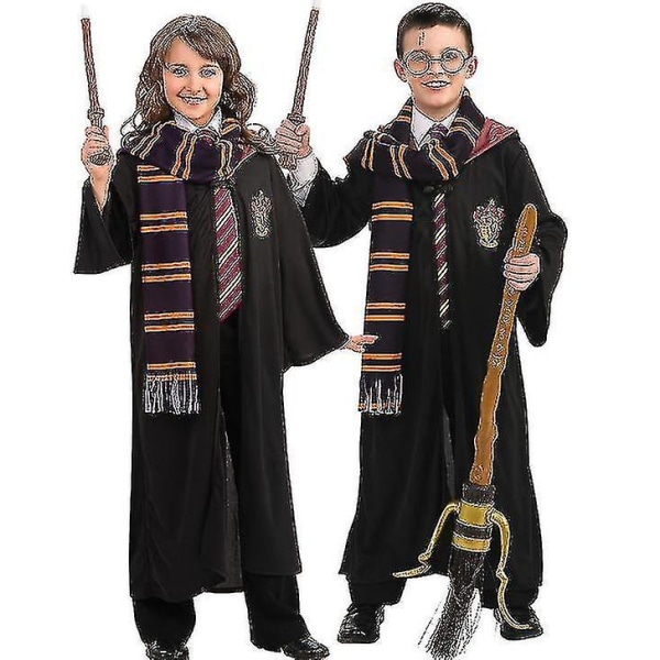 Barn Pojke Tjej Trollkarl Harry Potter Fancy Dress Kappa Kostym Cosplay Halloween Kostym Karneval Kostym red 125cm-5-6 Years