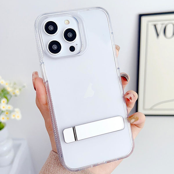 Hållare Phone case För iPhone 15 Pro Silver
