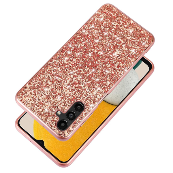 För Samsung Galaxy A34 5G Glitter phone case TPU ram hård dator baksida galvanisering cover Red