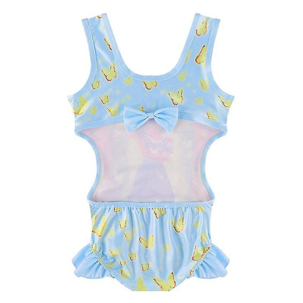 Barn Flickor Encanto Mirabel Isabela Badkläder Baddräkt Baddräkt One Piece Light Blue 5-6Y