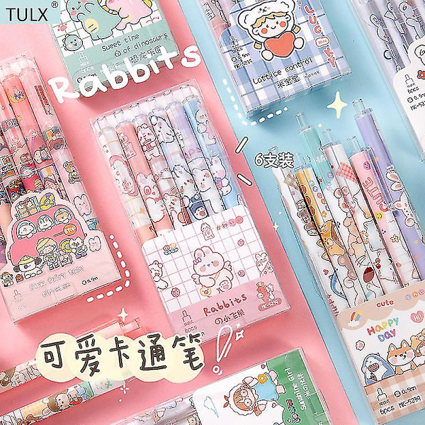 Yh-6st Pennor Kawaii Brevpapper Brevpapper Pennor Skolmaterial Brevpapper Kawaii Brevpapper Söt Brevpapper null none