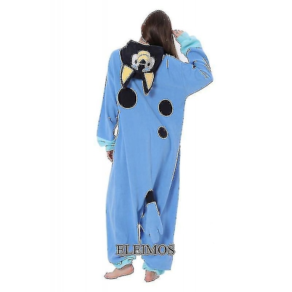 Xxl Volwassen Kids Kigurumi Nieuwe Aankomst Dier Tecknad Blauwe Hond Rompertjes Pyjamas Kerst Julkostuum Bingo onesie S Fit 145cm-158cm