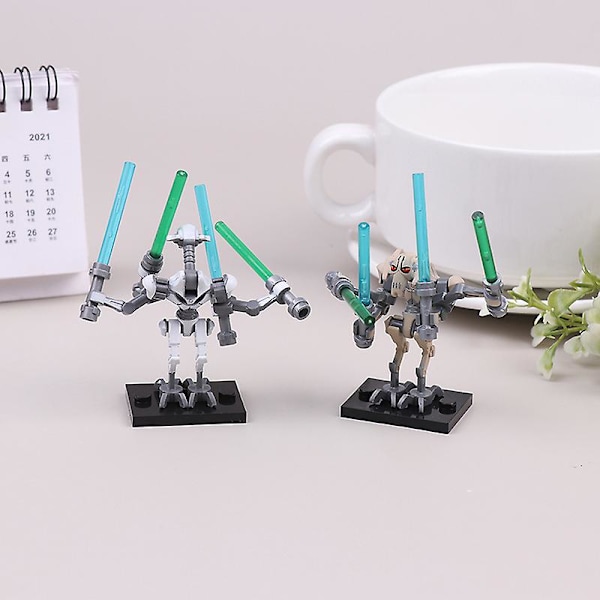 Anime Star Wars General Grievous Model Monterade byggstenar Barnleksaker Present White A1